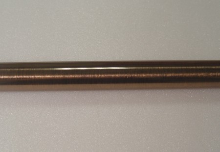 Burnished Copper Iron Drapery Rod - burnished_copper_iron_curtain_rod
